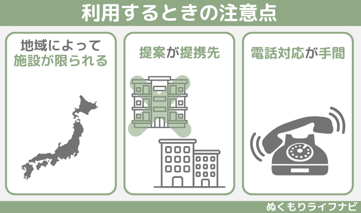 「シニアのあんしん相談室」の利用のときの注意点