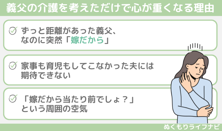 義父の介護を考えただけで心が重くなる理由