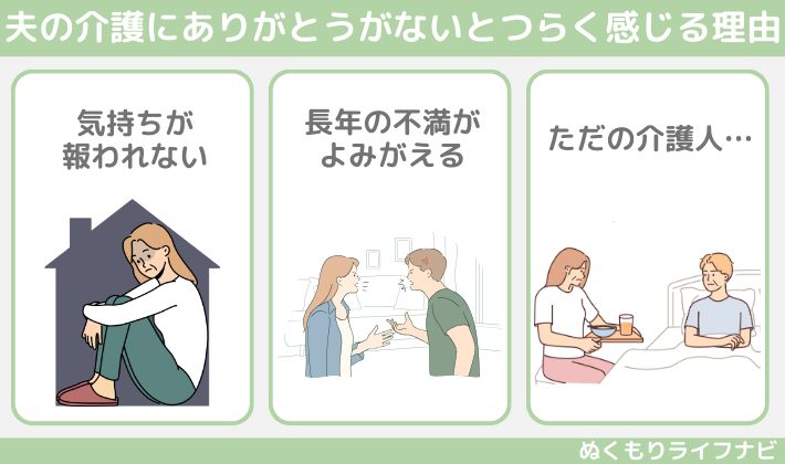 夫の介護にありがとうがないとつらく感じる理由