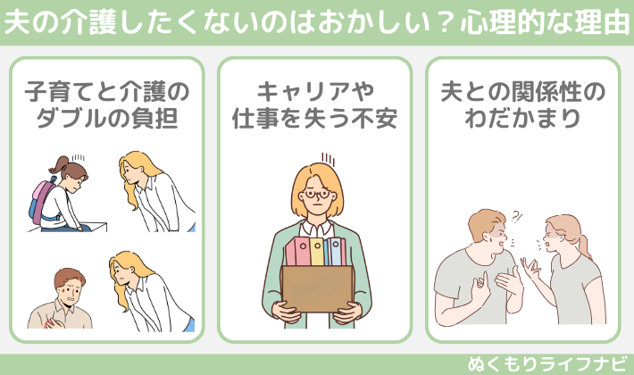 40代夫の介護をしたくないのはおかしい？心理的な理由
