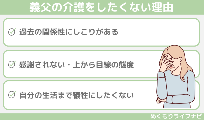 義父の介護をしたくない理由